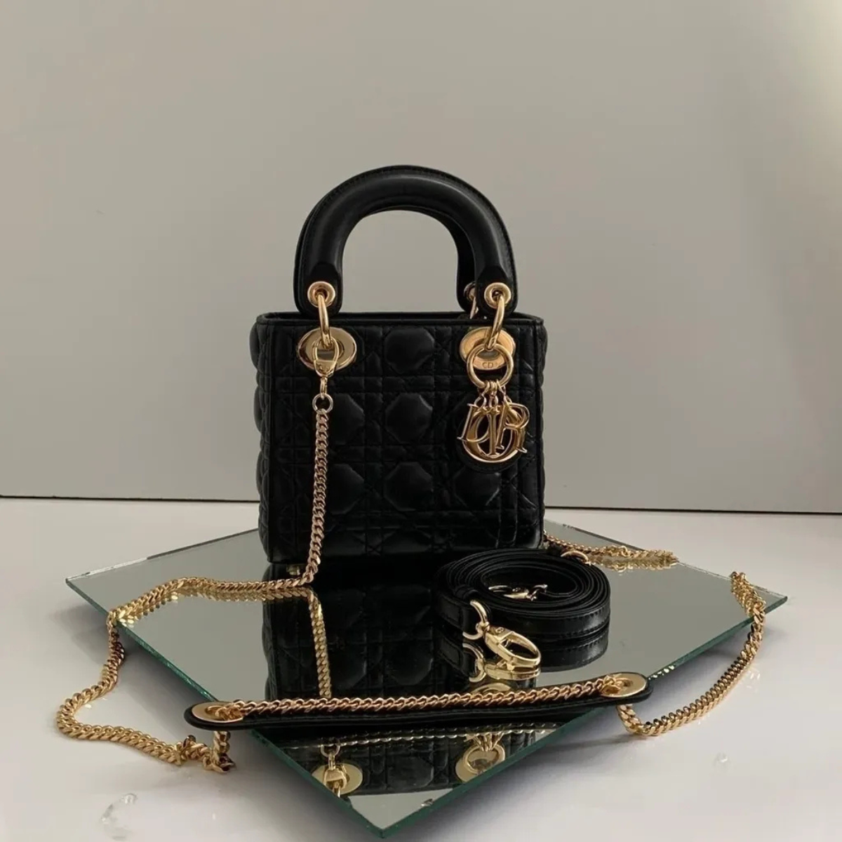 SET DIOR – MINI LADY DIOR BAG BLACK & CHRONO SNEAKER