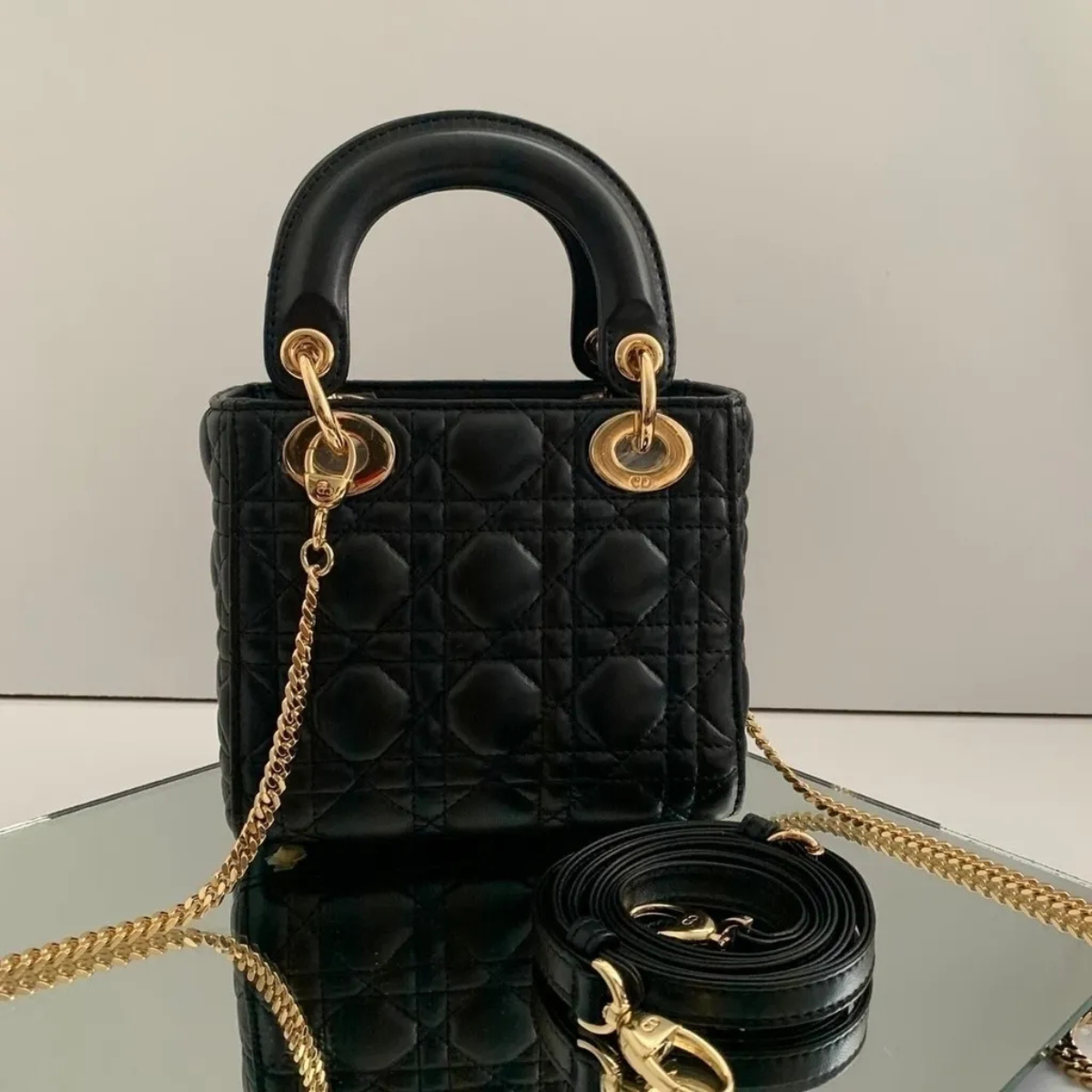 SET DIOR – MINI LADY DIOR BAG BLACK & CHRONO SNEAKER