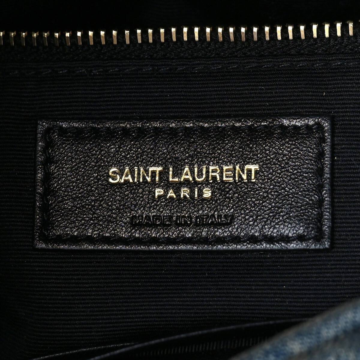 LOULOU PUFFER BAG IN QUILTED VINTAGE DENIM