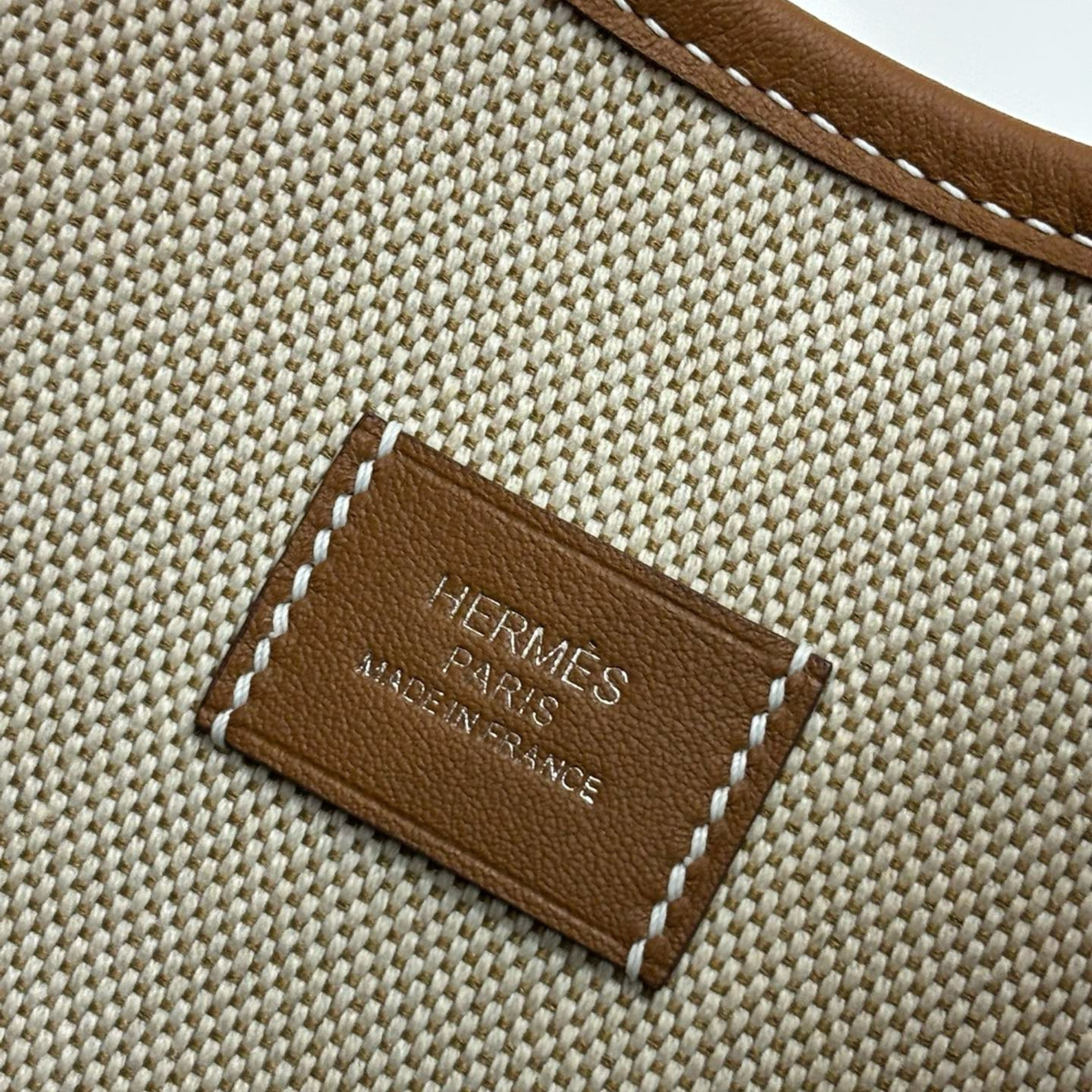 P’TIT ARÇON BAG IN CANVAS & LEATHER HERMÈS