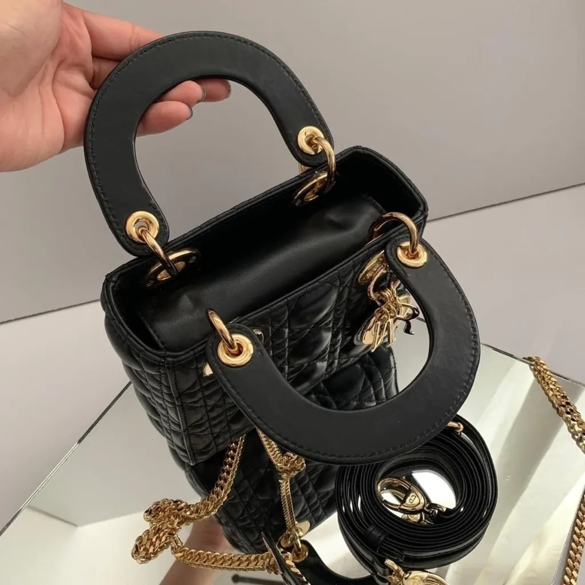 SET DIOR – MINI LADY DIOR BAG BLACK & CHRONO SNEAKER